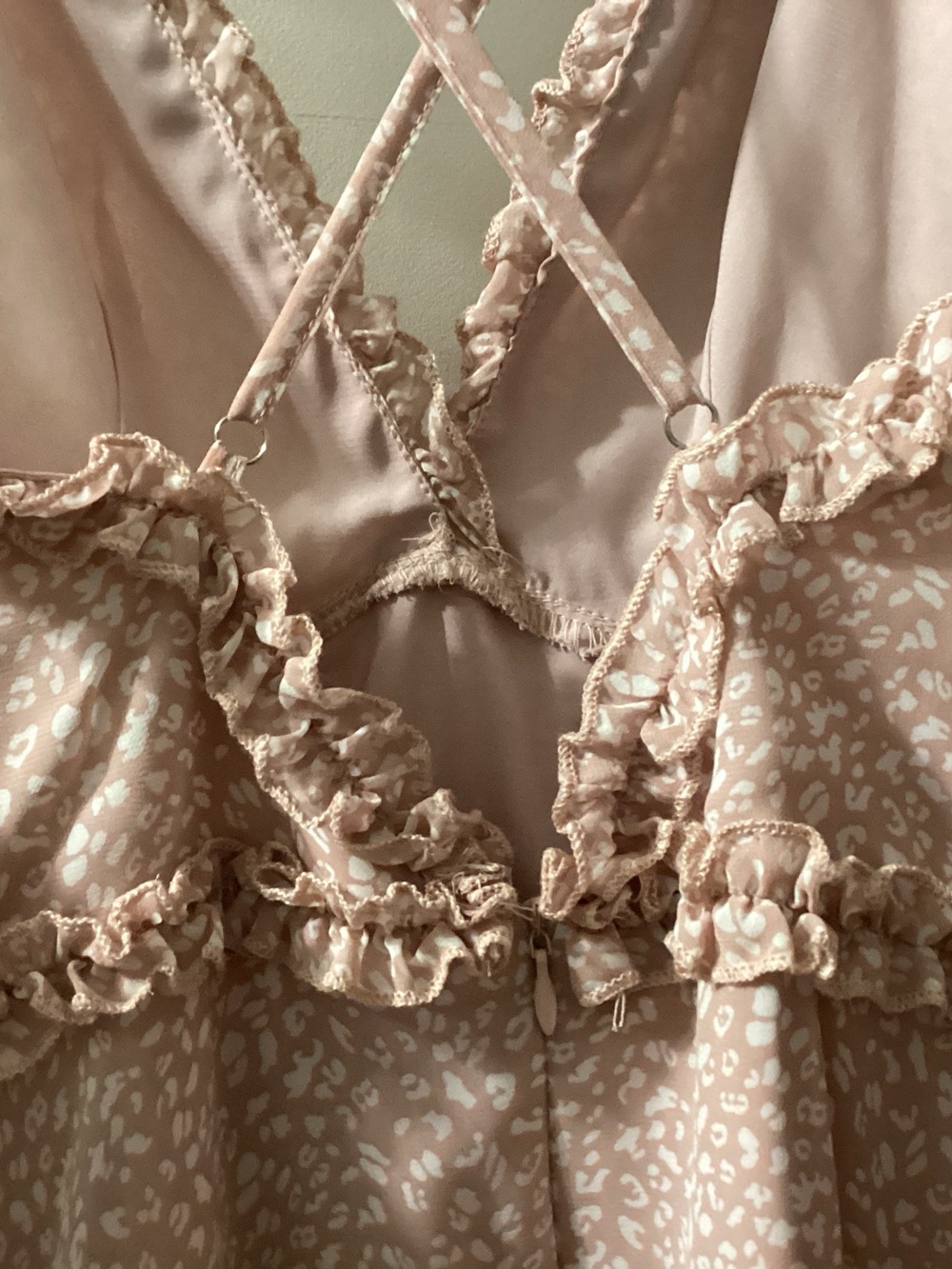 The Impeccable Pig Pink Ruffle Tiered Mini Dress - Picture 10 of 15